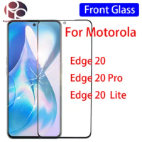 10Pcs Touch Screen Panel Replacement For Motorola For Moto Edge 20 Lite Pro LCD Front Outer Glass Lens With OCA Glue