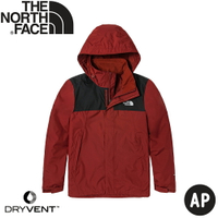 【The North Face 男 DV防水可套接外套 AP《赭紅》】4UAU/防水透氣衝鋒衣/風雨衣/連帽外套