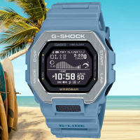 【CASIO 卡西歐】G-SHOCK 藍牙連線 蔚藍海洋 方形電子腕錶 禮物推薦 畢業禮物(GBX-100-2A)
