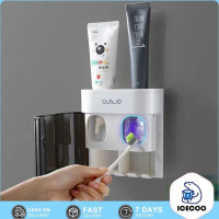 Dispenser Odol dan Tempat Sikat Gigi dengan Penutup Anti Bakteri Modul
