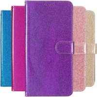 Cute Leather Glitter Phone Case For Apple iPhone SE 2020 15 14 13 11 12 6 6s 7 8 Luxury Wallet Card Holster Fundas #PEA