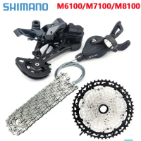 Original SHIMANO XT SLX M6100 M7100 M8100 Groupset 12 Speed Shifter Rear Derailleur DEORE CS-M8100 51T Cassette CN-M6100 Chain