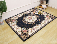 外銷日本等級 出口日本 120*160 CM 歐式庭園風 高級玫瑰花紋提花地毯/ 玄關地毯 / 客廳地毯