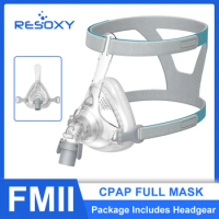 Resoxy Full Mask Double Layer Hypoallergenic Silicone Pad Auto CPAP BiPAP Accessory with Headband for Sleep Apnea and Snoring