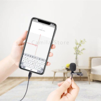 Nohon Mini Microphone for iPhone Lightning Type C 3.5mm Microfone for Samsung Huawei Xiaomi Lavalier Clip-on Recording Microfono