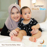 Moons Care Jumper Pendek Set 3 in1 - Jumper Pendek+ Celana+ Bandana Jumper Motif Bayi Parsel