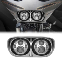 For HARLEY ROAD GLIDE Accessories LOYO Motorcycle Led Headlight Front Head lamp For Harley Road Glide 1998-2013