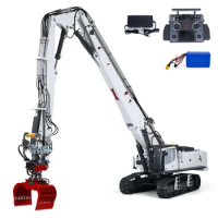 1/14 Kabolite K970 300S RC Hydraulic Excavator Demolition Machine Digger Claw Lights Sounds Tandem XE Remote Control Heavy Toy