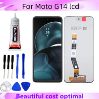 6.5"IPS For Motorola Moto G14 LCD Display Touch Screen Sensor Digiziter Assembly Replace For Motorola Moto G14 With Frame