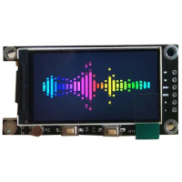 DAC Tube Power Amplifier Voice Control Analog Spectrum VU Meter LCD Display Audio Level Indicator Clock 5 modes Board