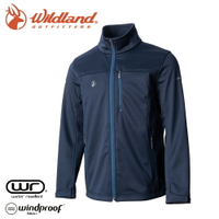 【Wildland 荒野 男 三層貼防風保暖功能外套《深藍》】0A72908/夾克/運動外套/抗風透氣