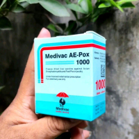 Vaksin Aktif Medivac AE POX Dosis 1000 Ekor Vaksin Ayam Mencegah Penyakit AE & Cacar POX Pada Pembib