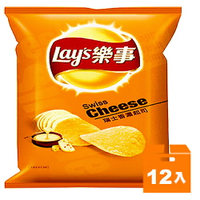 Lay's 樂事 瑞士香濃起司味洋芋片(小) 34g (12入)/箱【康鄰超市】