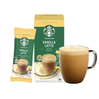 【STARBUCKS 星巴克】特選系列-香草拿鐵14g x4入/盒