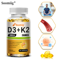 Vitamin D3 K2 5000IU Kapsul Vitamin D3 meningkatkan sistem imun, kesihatan kardiovaskular dan kesiha
