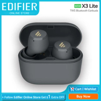 Edifier X3 Lite TWS True Wireless Earphone Bluetooth Earbuds V5.3 In-Ear Headphones IP55 Waterproof 24H Playtime Support App