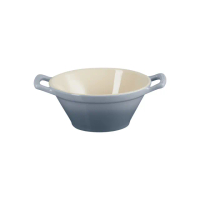 【Le Creuset】瓷器卡蘇雷碗(迷霧灰-無盒)