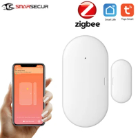 Tuya Zigbee Door/Window Sensor Contact Smart Alarm System Home Automation