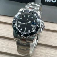 Business SUB SEIKO NH35A Nologo Mechanical Automatic Watch for Men Brush Bracelet Diver Waterproof Reloj Mujer Sports Stainless