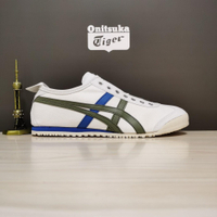 Asics Onitsuka Mexico 66 Canvas Men 'S Shoes Women 'S Slip-On Sneakers S Shoes Dark White Blue Green