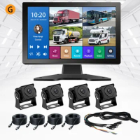 Touchscreen 10.1 Inch Wired Car Reversing Aid BSD 360 Car Camera Bird View System Mp5 Tv Monitor 4k 2k Dashcam Rear View System