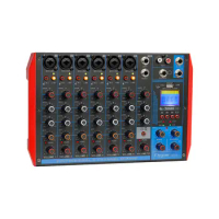 8 Channel Professional Digital Audio Music Mixer DJ Console with USB