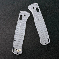 1 Pair Custom Crossfade Acrylic Transparent Scales For Genuine Benchmade Bugout 535 Knife Handle Grip DIY Making Accessory Part