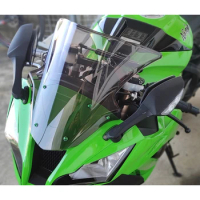 Motorcycle Double Bubble Windshield WindScreen Screen For 2011 2012 2013 2014 2015 Kawasaki Ninja ZX10R ZX-10R ZX 10R Black