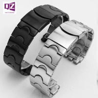 17mm19mm Stainless Steel Watchband for swatch watch strap Toothed interface wristwatches band solid metal watches accessories