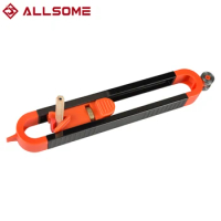 ALLSOME Profile Scribing Ruler Contour Gauge With Lock Adjustable Locking Precise Woodworking Measuring Gauge Measurement Tools