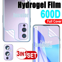 3IN1 Water Gel Film For Oneplus 9 Pro 9R Screen Protector+Back Cover Hydrogel Film+Camera Glass For Oneplus9Pro One Plus 9Pro 9r