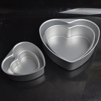 4/6/8/10 Inch Heart Shape Cake Mold Aluminium Alloy Home DIY Mousse Pastry Mould Removable Bottom Baking Pan Cake Tools