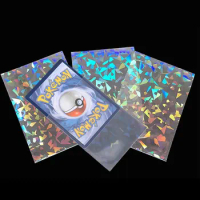 50pcs Soft Trading Laser Card Film Sleeve Transparent 66*91mm Pokemon TCG Game Protector Folder Yugioh Baseball Card Case Holder