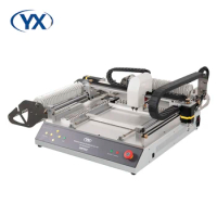 (Stock in EU)46 Feeders and 2 Heads Automatic PCB Machine BGA Machine SMT802B-S With Guide Rail+Built-in Computer