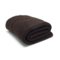 Natural wool Batt /semi-felting wool for needle felt, felting needle ,Spinning fiber, Photo props coffee