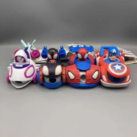 JAZWARES Đồ chơi ô tô sạc và phóng Marvel Spider-Man và những người bạn tuyệt vời chính hãng