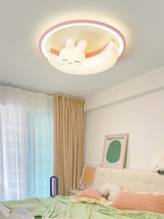 兒童房臥室燈現代簡約大氣男孩女孩房間燈溫馨可愛月亮護眼吸頂燈
