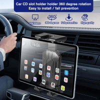 Pemegang Lekap Kereta Telefon, Slot CD, 1 Keping, Pendirian untuk Navigasi dan Konsol Tablet, Tapak