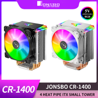JONSBO CR-1400 ARGB 4ท่อความร้อน Tower 5V 3 Pin CPU Cooler ITX ระบายความร้อนด้วยอากาศ In LGA1700 115X 1200 AM4เงียบพัดลมระบายความร้อนหม้อน้ำ