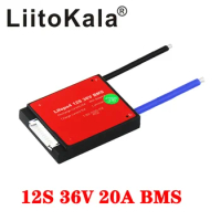 LiitoKala 12S 36V 20A Waterproof BMS 3.2V 18650 32700 Protected Lithium Lifepo4 Battery Pack