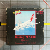 Herpa 1:500 747-400 Qantas flugzeugmodell aus Metall 飛機模型【Tonbook蜻蜓書店】