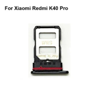 100% Blue SIM Card Tray For Xiaomi Redmi K40 Pro SD Card Tray SIM Card Holder SIM Card Drawer For Xiao mi Redmi K 40 Pro K40Pro