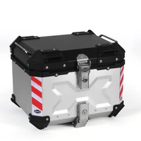 Wholesale motorcycle tail box 45L waterproof anti-theft and Aluminium alloy motocross set-top box motorcycle box
