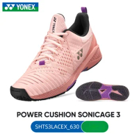 2024 Badminton Shoes Yonex SONICAGE3 Wide Tennis Shoes Men Women Sport Sneakers Power Cushion Boots