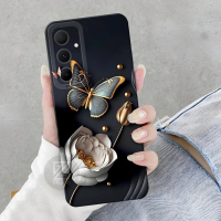 Softcase Kompatibel Untuk Samsung Galaxy A55 5G Terbaru - Fashion Case Bunga - Case Hp  - Kesing - C