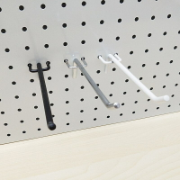 洞洞板掛鉤小飾品展示柜小食品手機配件白色黑色孔板超市貨架掛鉤