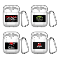 Sports Car HKS JDM Cartoon Silicone Case For Apple Airpods 1 or 2 Shockproof Cover For AirPods 3 Pro Pro2 Transparent Earphone