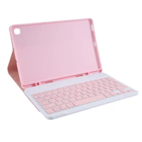 Tablet Cover for Samsung Galaxy Tab S6 Lite 10.4 Inch P610 P613 P615 P619 Bluetooth Keyboard Case with Keyboard Pink