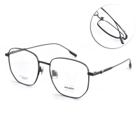 【MOLSION 陌森】多邊形金屬光學眼鏡(黑#MX7001 B11)