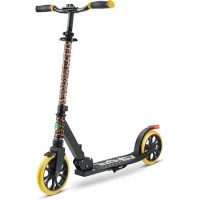 Foldable Kick Scooter - Stand Kick Scooter for Teens and Adults with Rubber Grip at Tip, Alloy Deck, Adjustable T-Bar Handlebar